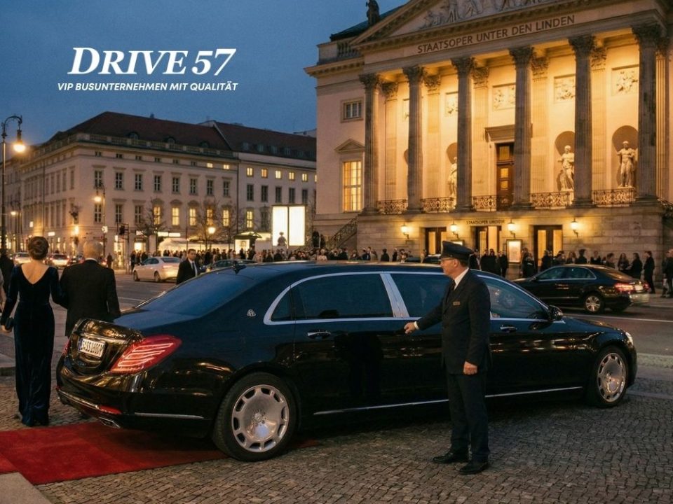 Limousinenservice vor der Staatsoper Unter den Linden in Berlin
